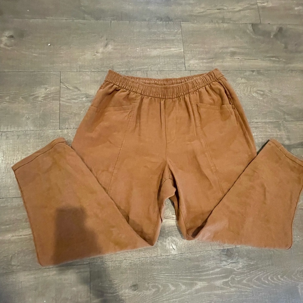 Brown Linen Pants